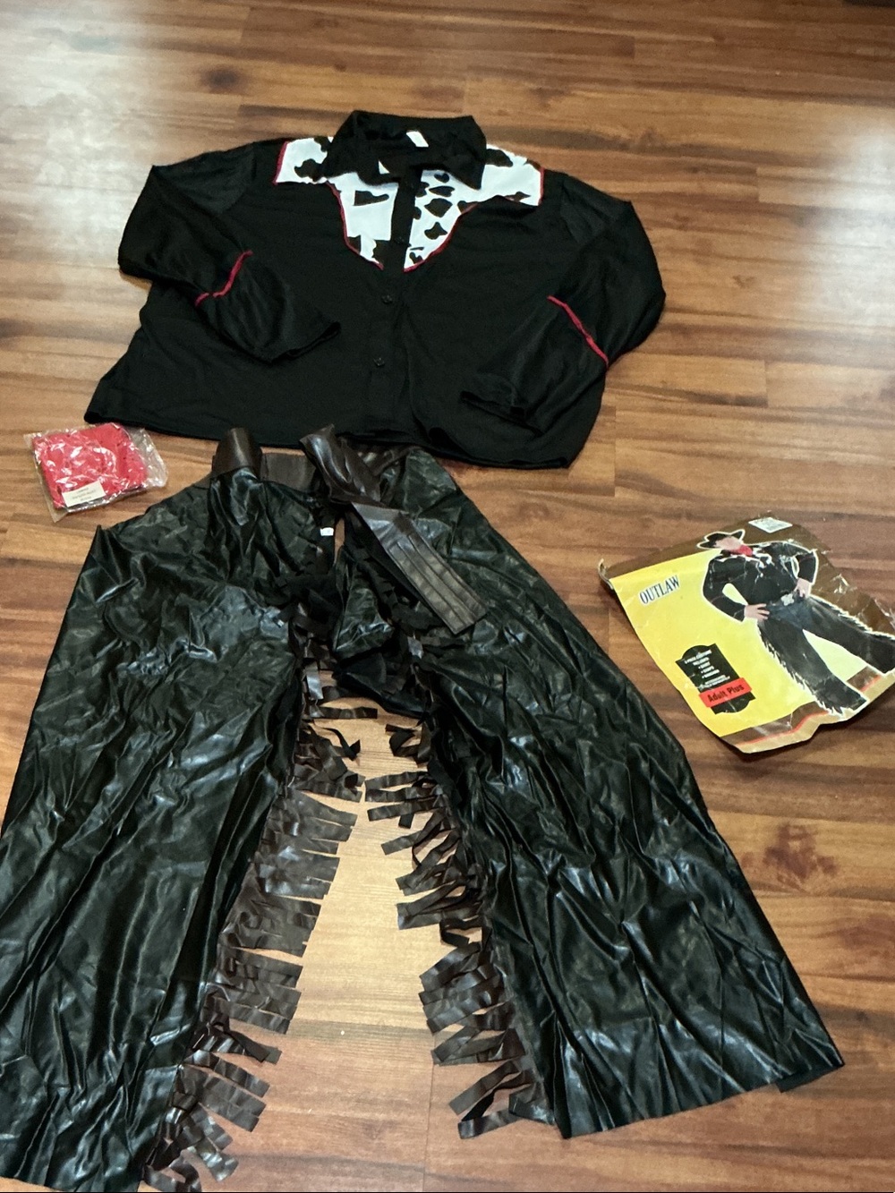 Outlaw Cowboy sheriff Costume withFringe cosplay role play Halloween ADULT plus